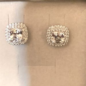 Zales White Sapphire earrings